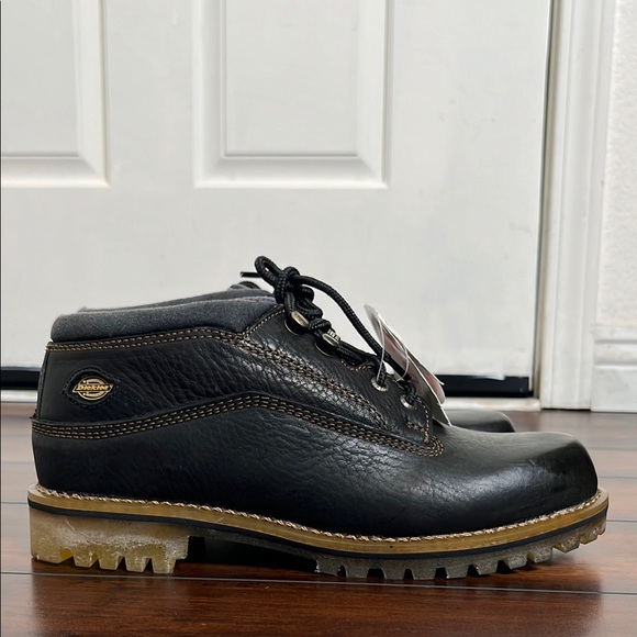 Dickies Leather Industrial Work Shoes Boots Lace Up Steel Toe Women's sz 10  NWT - Picture 1 of 9